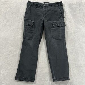 Duluth Trading Pants Women's 42 x 32 Black Cargo Flex Fire House